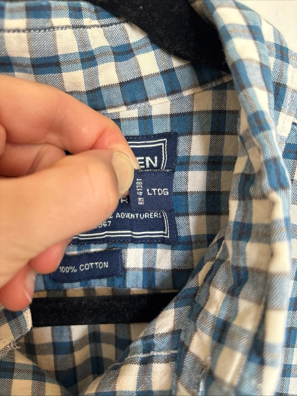Polo Sport Ralph Lauren Shirt Mens L Plaid Short Sleeve Cotton Blue Vintage 90s